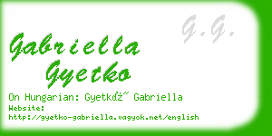 gabriella gyetko business card